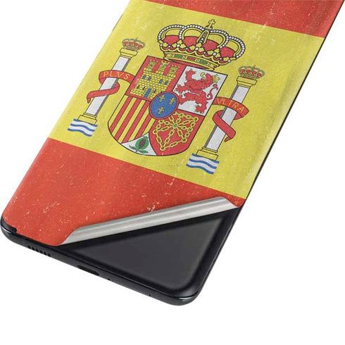 Spain Flag Distressed Galaxy S21 Plus 5G Skin